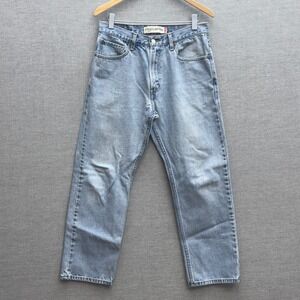 Vintage Y2K Levis 505 Regular Fit Jeans Light Wash Straight Leg Mens 34x30